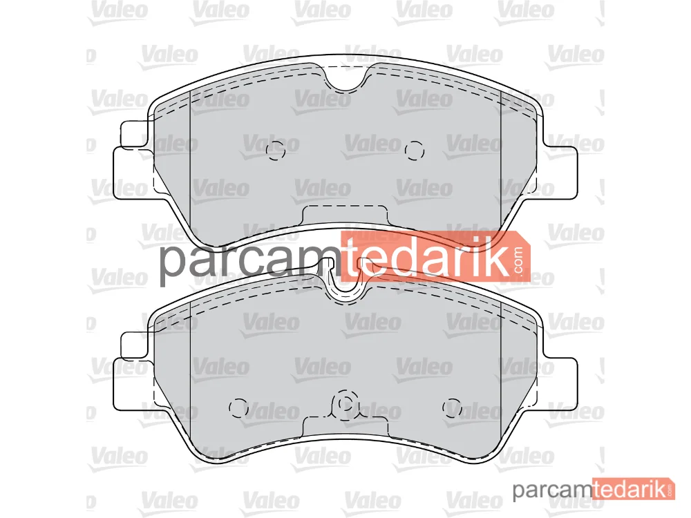 VALEO 671543 | Fren Balatası (Arka) — Ford Transit V363, Ford Transit Custom V362, Ford Tourneo Custom V362